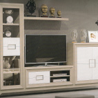MUEBLE SAL&Oacute;N 3,14 DE LARGO EN CHAPA DE ROBLE